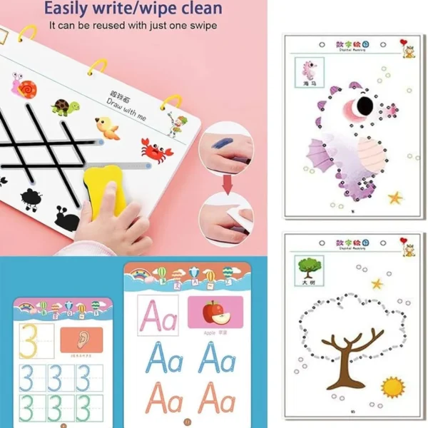 2 markers and attached duster for tracing book